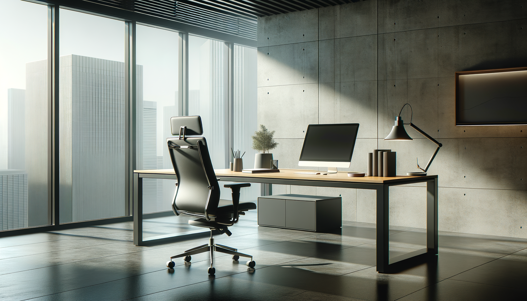 Modern AI engineering office